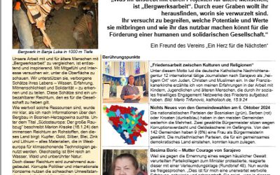 „Was ihr anstrebt mit euren Projekten für ältere Menschen, ist „Bergwerksarbeit“. Durch euer Graben wollt ihr herausfinden, worin sie verwurzelt sind. Ihr versucht zu begreifen, welche Potentiale und Werte sie mitbringen und wie ihr das nutzbar machen könnt für die Förderung einer humanen und solidarischen Gesellschaft.“