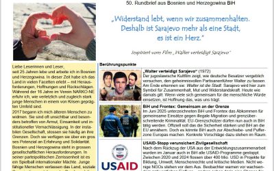„Widerstand lebt, wenn wir zusammenhalten. Deshalb ist Sarajevo mehr als eine Stadt,  es ist ein Herz.“   Inspiriert vom Film „Walter verteidigt Sarajevo“